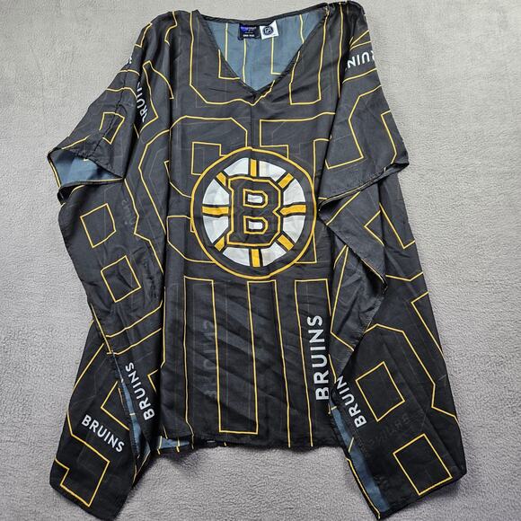 Boston Bruins Caftan Trace Cover Up Kimono One Size NHL Happy Gilmore - Picture 1 of 10